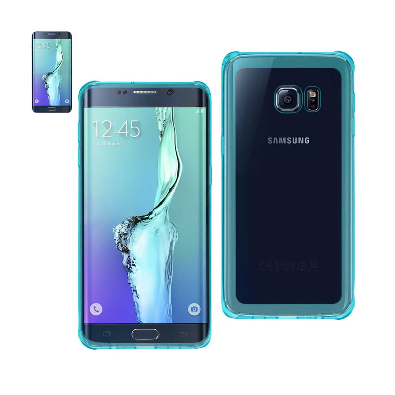Samsung Galaxy S6 Edge Plus Clear Bumper Case With Air Cushion Protection In Clear Navy