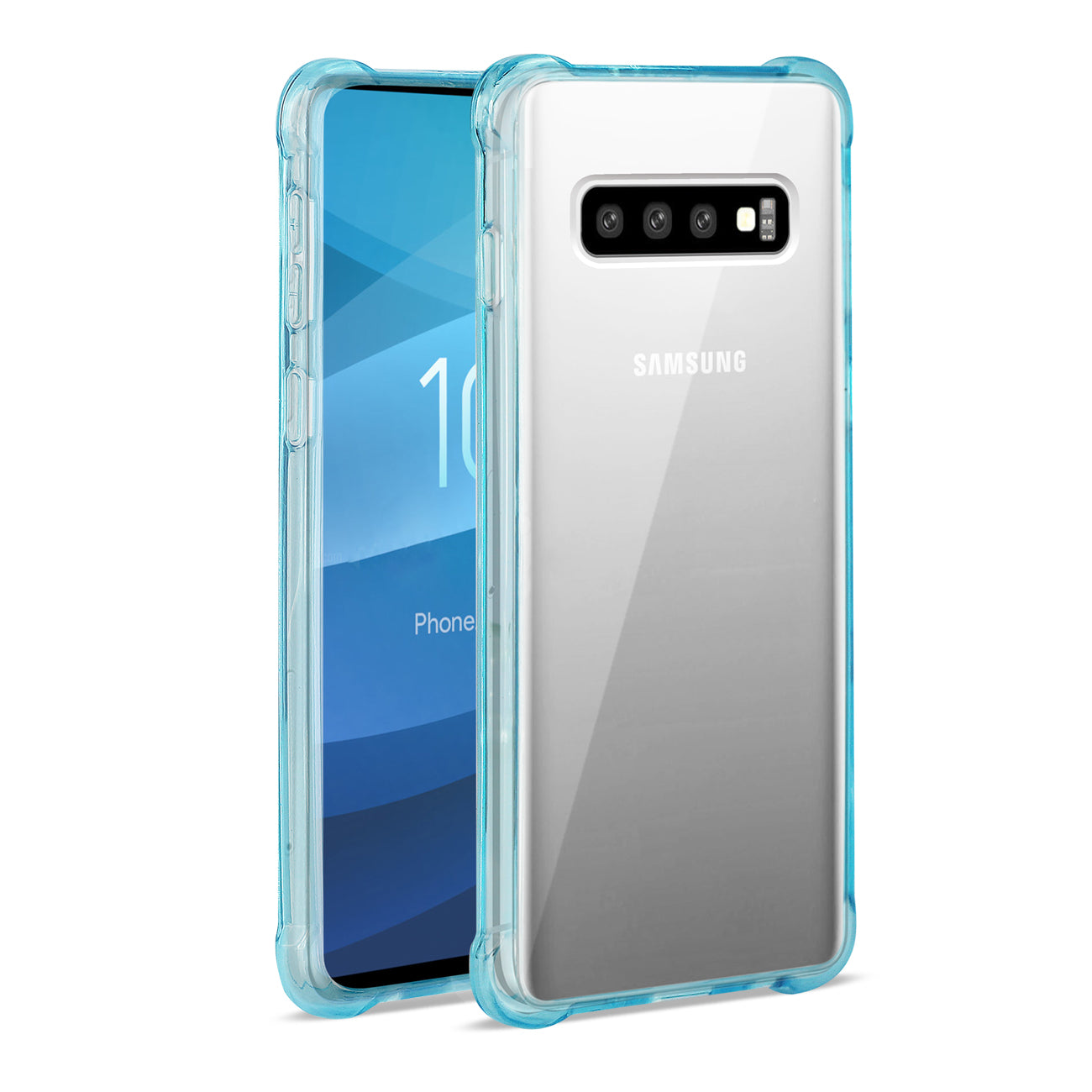 Case Bumper Clear Air Cushion Protection SAMSUNG GALAXY S10 Clear Navy Color
