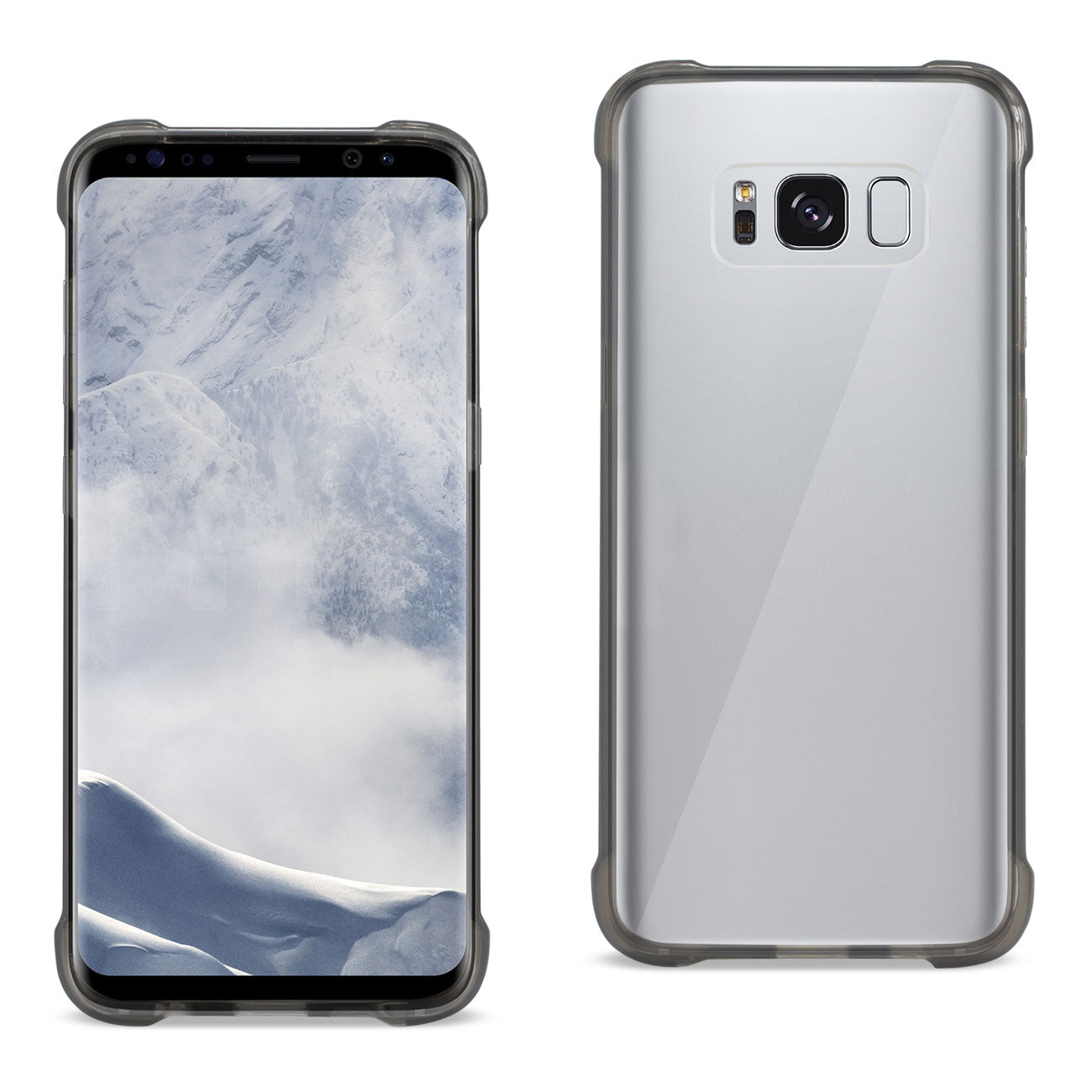 Case Bumper Air Cushion Protection Samsung Galaxy S8 Clear Black Color
