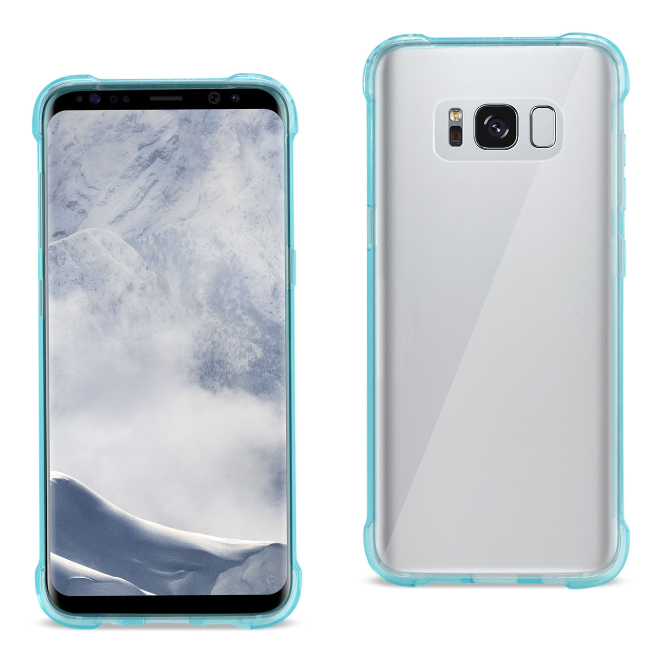 Case Bumper With Air Cushion Protection Samsung Galaxy S8 Clear Navy Color