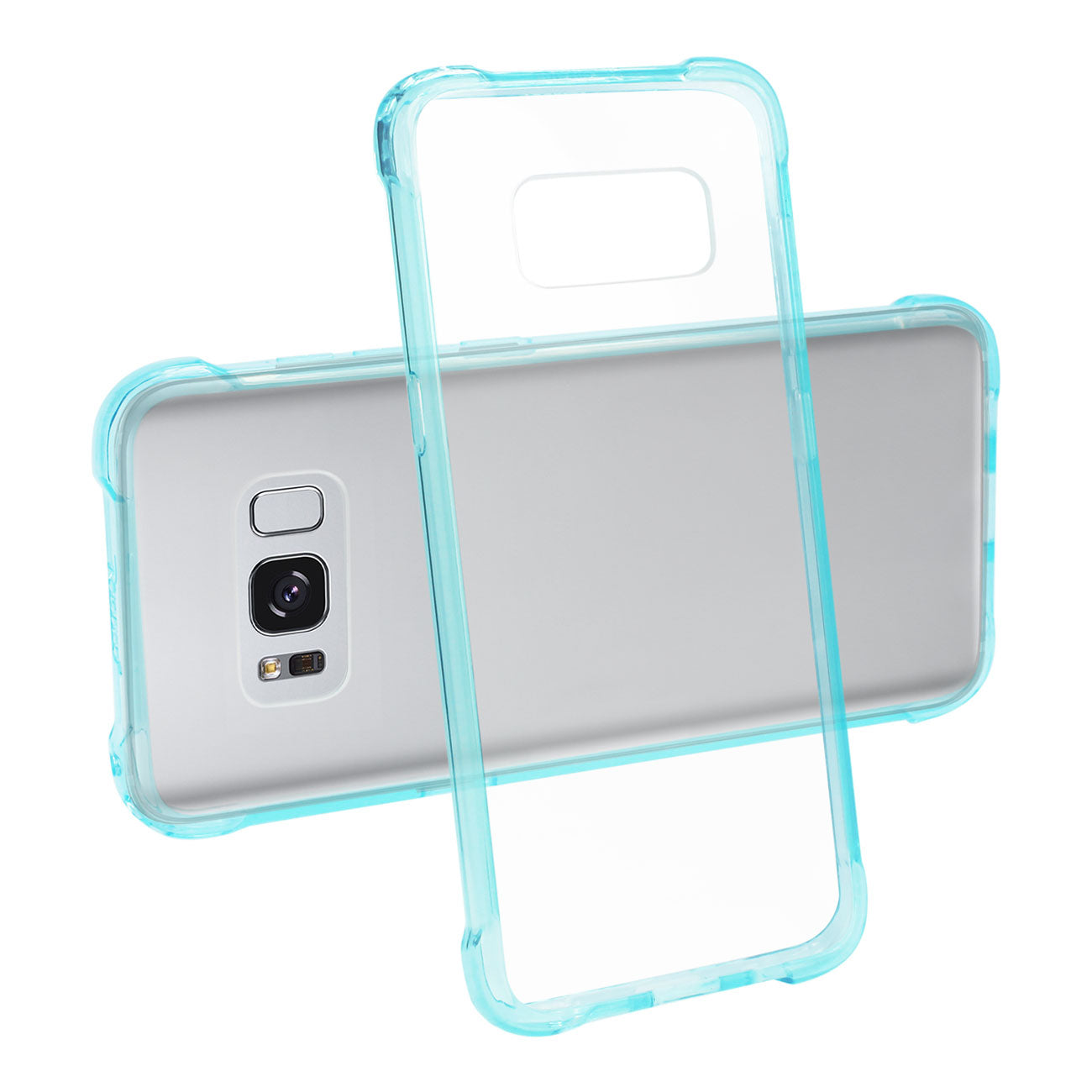 Case Bumper With Air Cushion Protection Samsung Galaxy S8 Clear Navy Color