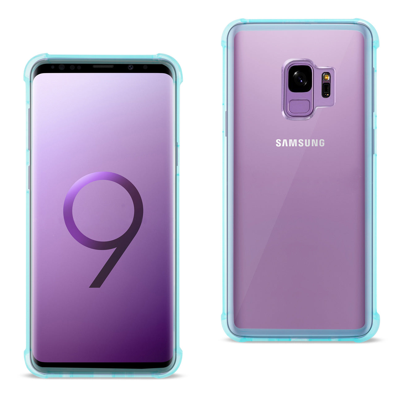 Case Bumper Clear With Air Cushion Protection Samsung Galaxy S9 Clear Navy Color