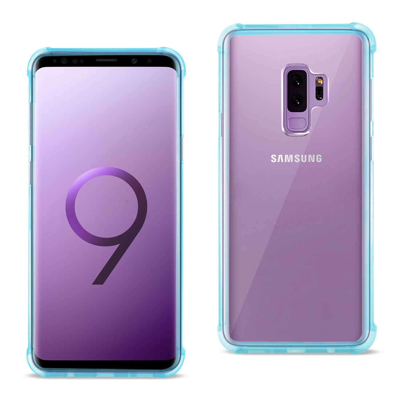 Samsung Galaxy S9 Plus Clear Bumper Case With Air Cushion Protection In Clear Navy