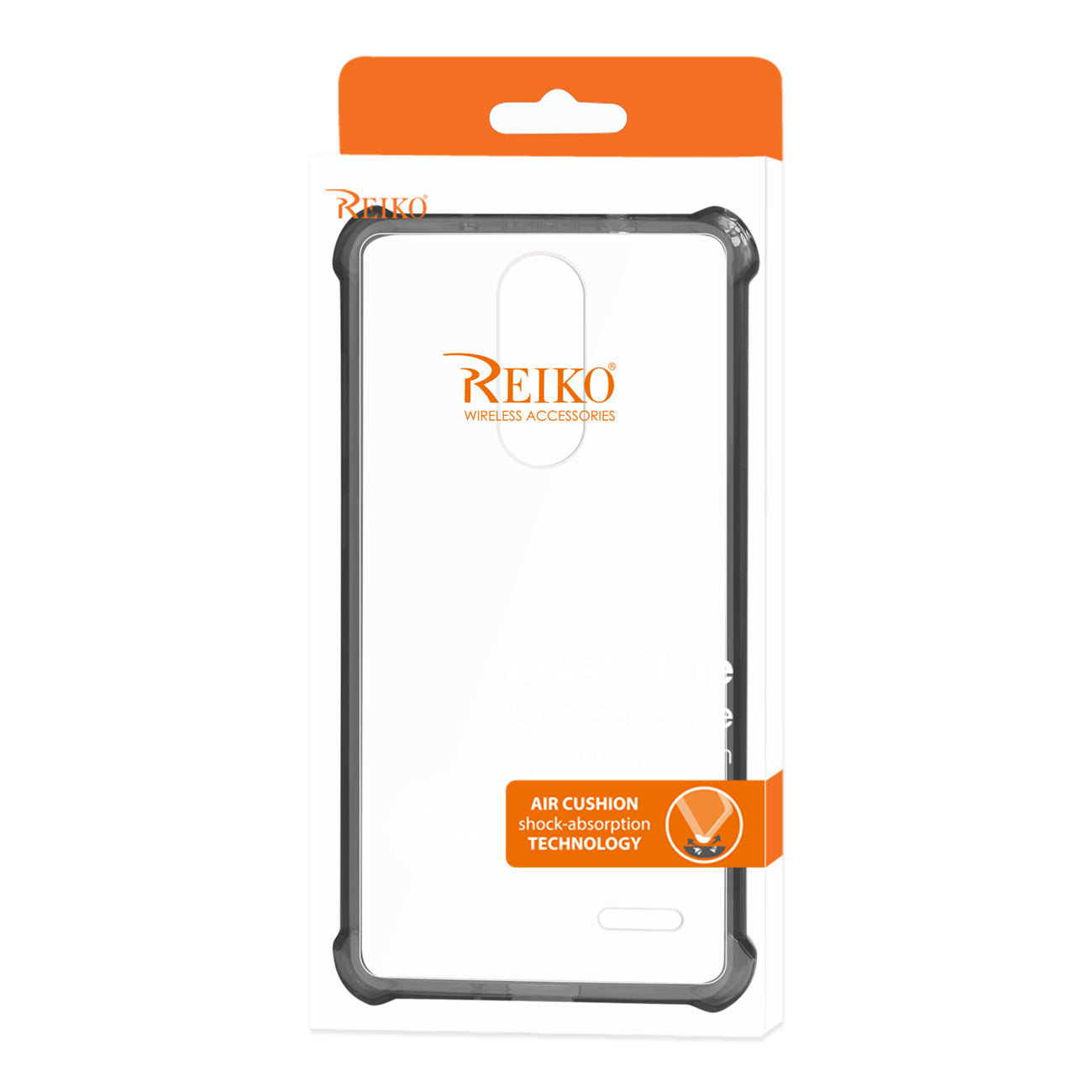Zte Grand X4 Bumper Case With Air Cushion Protection In Clear Black