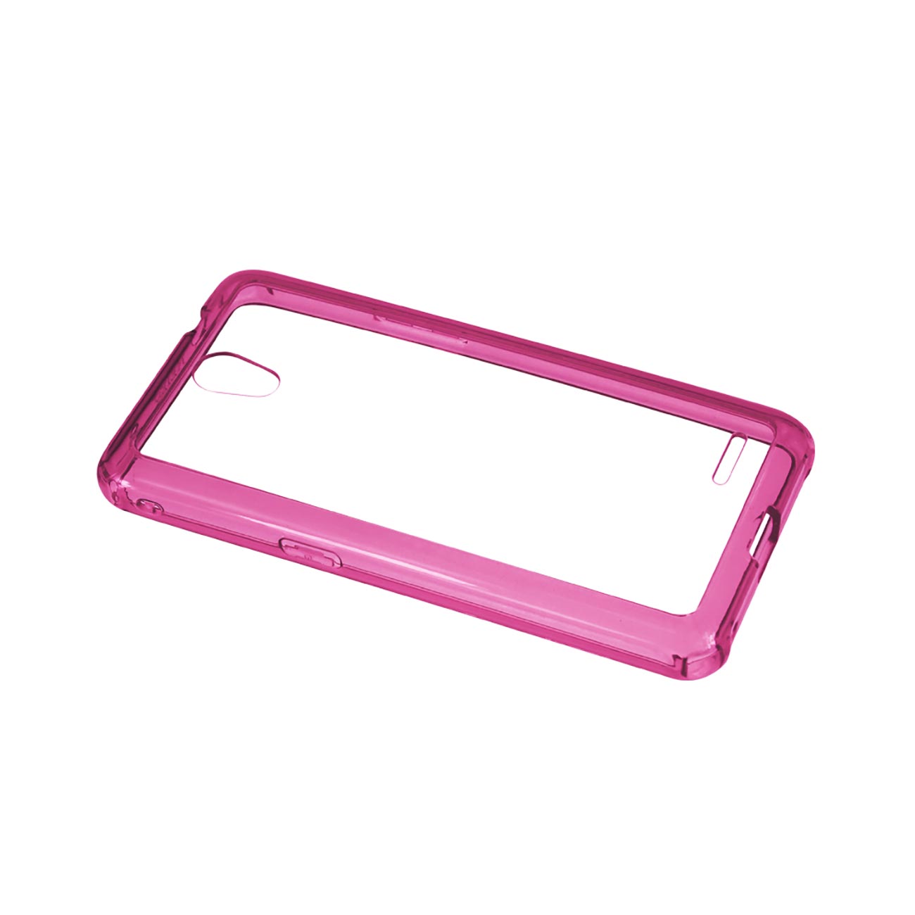 Case Clear Bumper Air Cushion Protection ZTE Prestige Clear Hot Pink Color