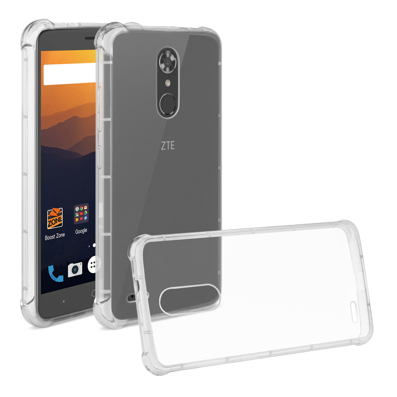 Case Bumper Air Cushion Protection ZTE Max Xl/ N9560 Clear