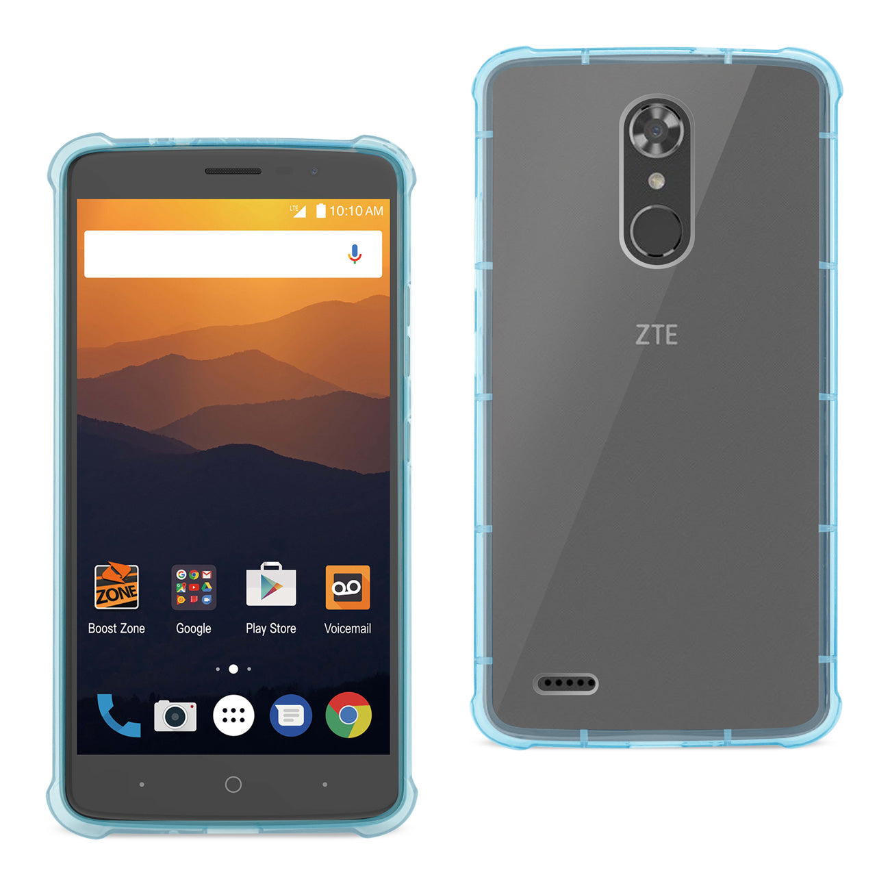 Case Clear Bumper Air Cushion Protection ZTE Max Xl/ N9560 Clear Navy Color