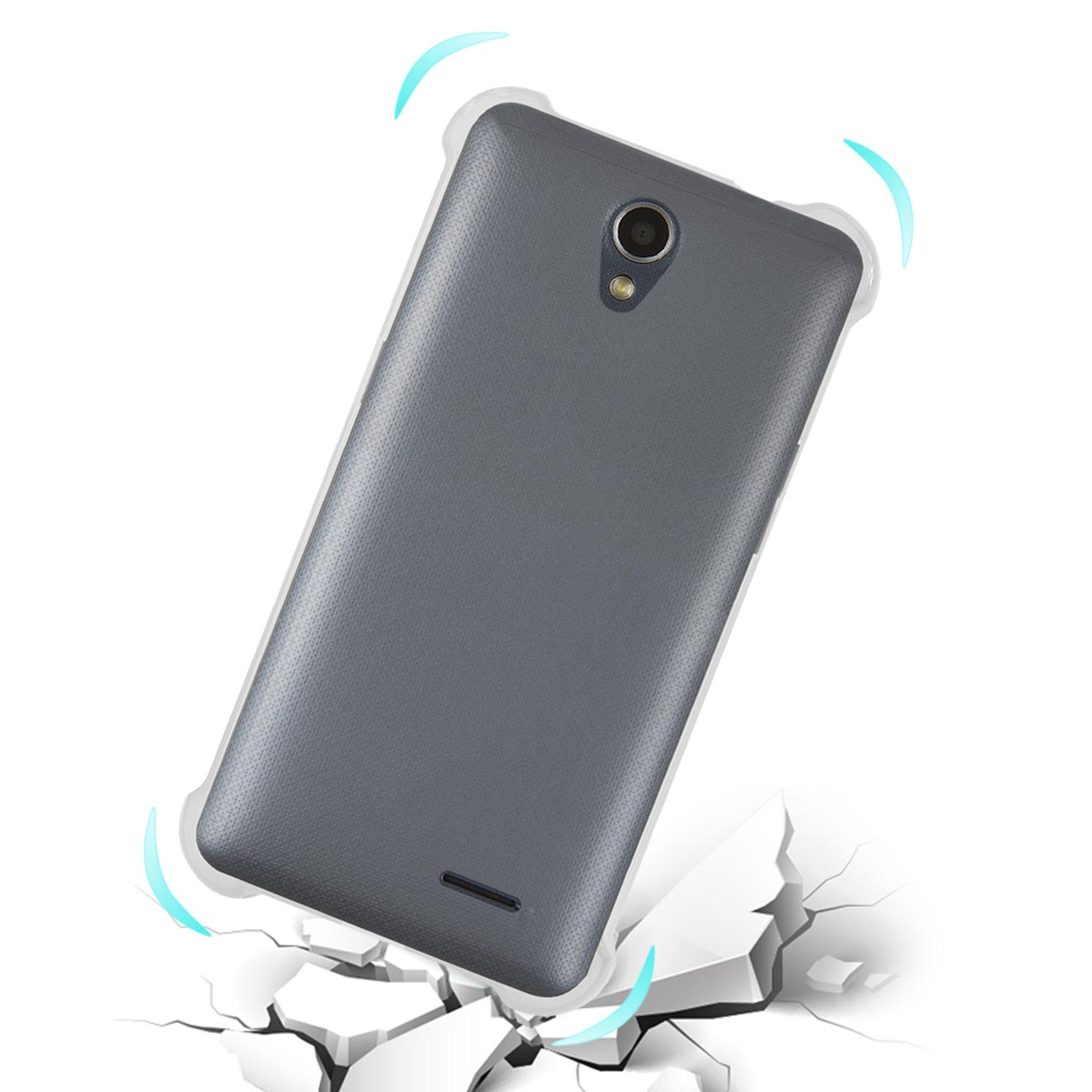 Case Bumper Clear Air Cushion Protection ZTE Maven 2/ Chapel (Z831) Clear