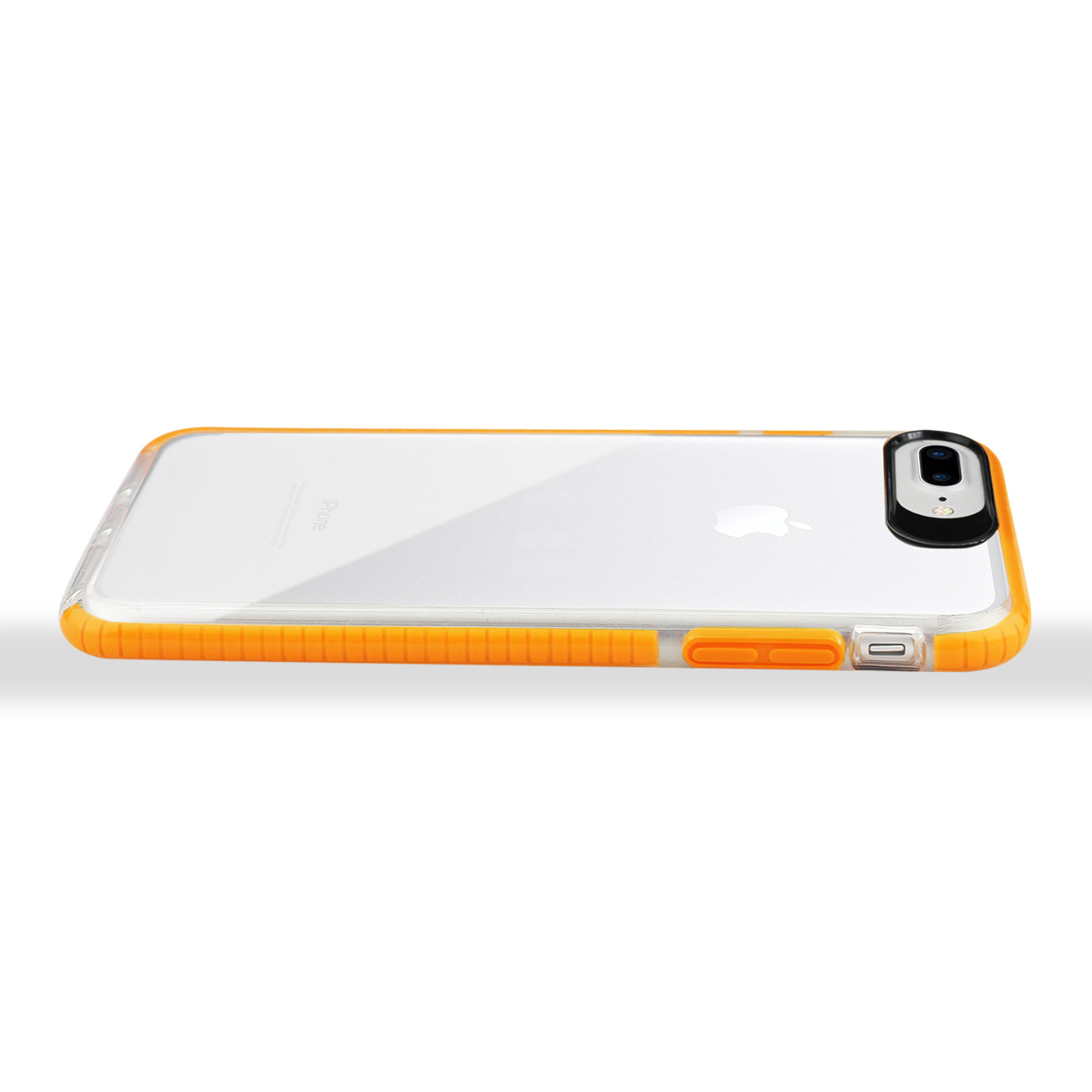 iPhone 8 Plus/ 7 Plus Soft Transparent TPU Case In Clear Orange