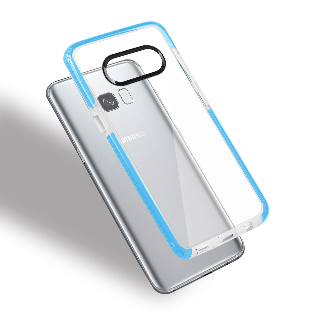 Case TPU Soft Transparent Samsung Galaxy S8 Edge/ S8 Plus Clear Blue Color