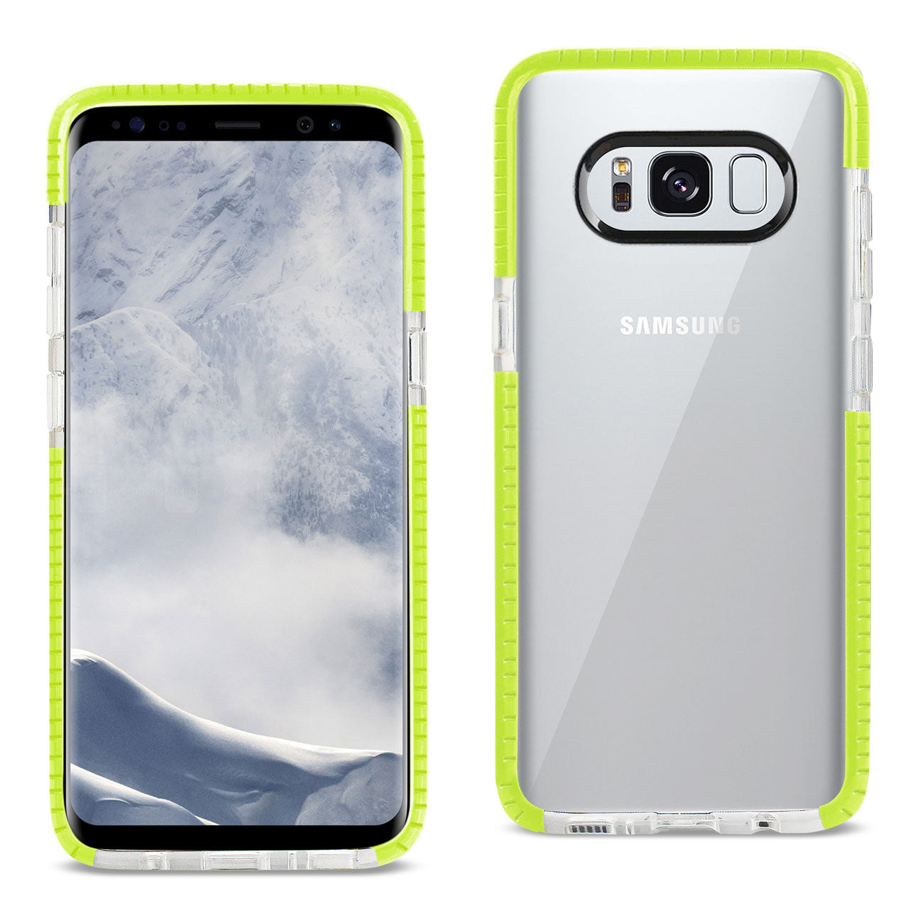 Case TPU Soft Transparent Samsung Galaxy S8 Edge/ S8 Plus Clear Green Color