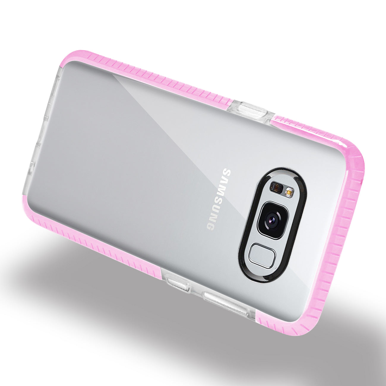 Case TPU Soft Transparent Samsung Galaxy S8 Edge/ S8 Plus Clear Pink Color