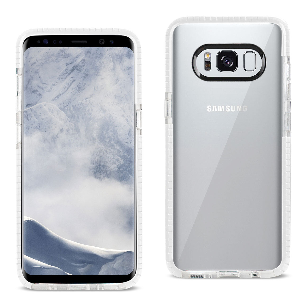 Case TPU Soft Transparent Samsung Galaxy S8 Edge/ S8 Plus Clear White Color