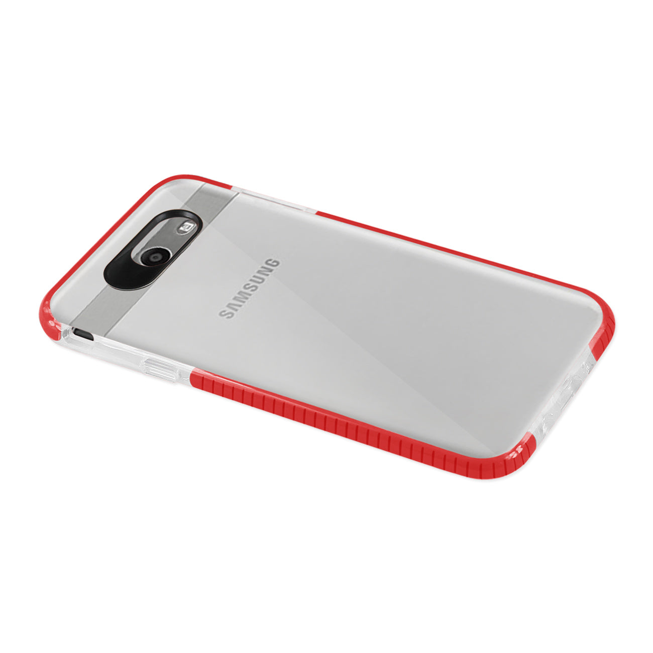 Samsung Galaxy J7 V (2017) Soft Transparent TPU Case In Clear Rose Gold