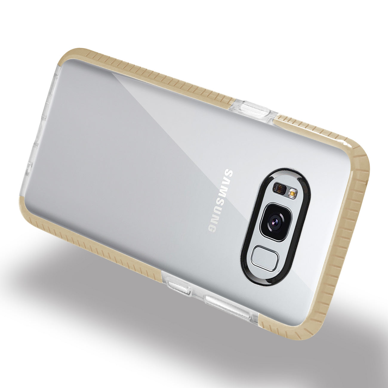 Case TPU Soft Transparent Samsung Galaxy S8/ SM Clear Gold Color