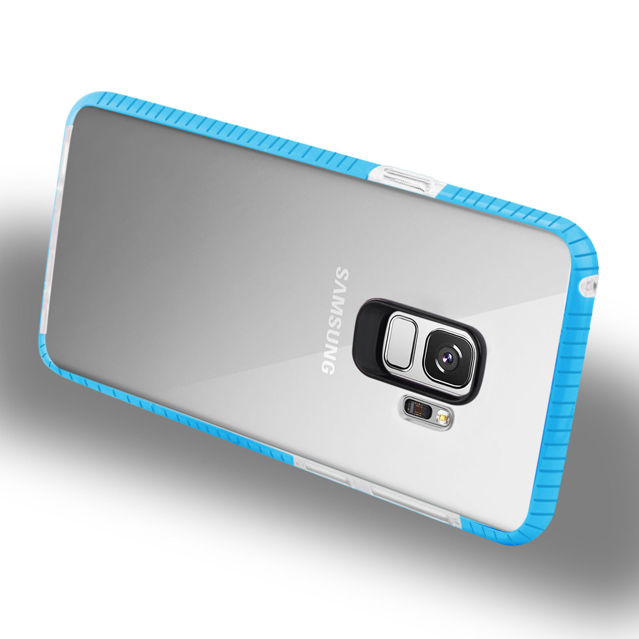 Case TPU Transparent Soft Samsung Galaxy S9 Clear Blue Color