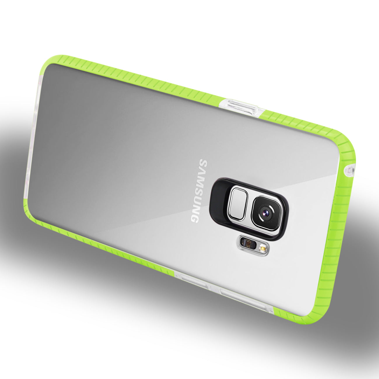 Case TPU Transparent Soft Samsung Galaxy S9 Clear Green Color