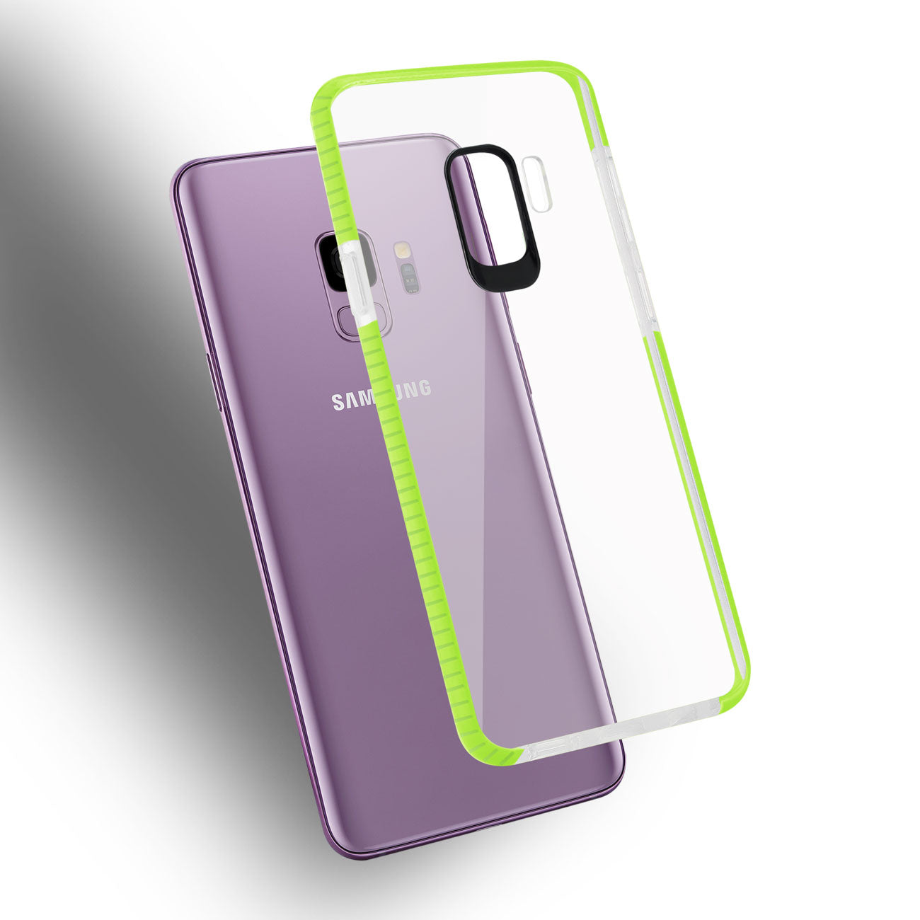 Case TPU Transparent Soft Samsung Galaxy S9 Clear Green Color