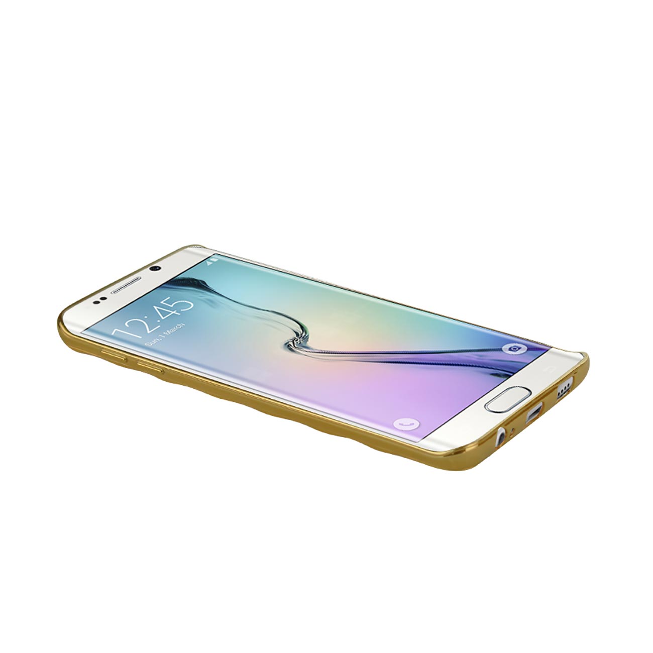 Samsung Galaxy S6 Edge Plus Flexible 3D Rhombus Pattern TPU Case With Shiny Frame In Pink