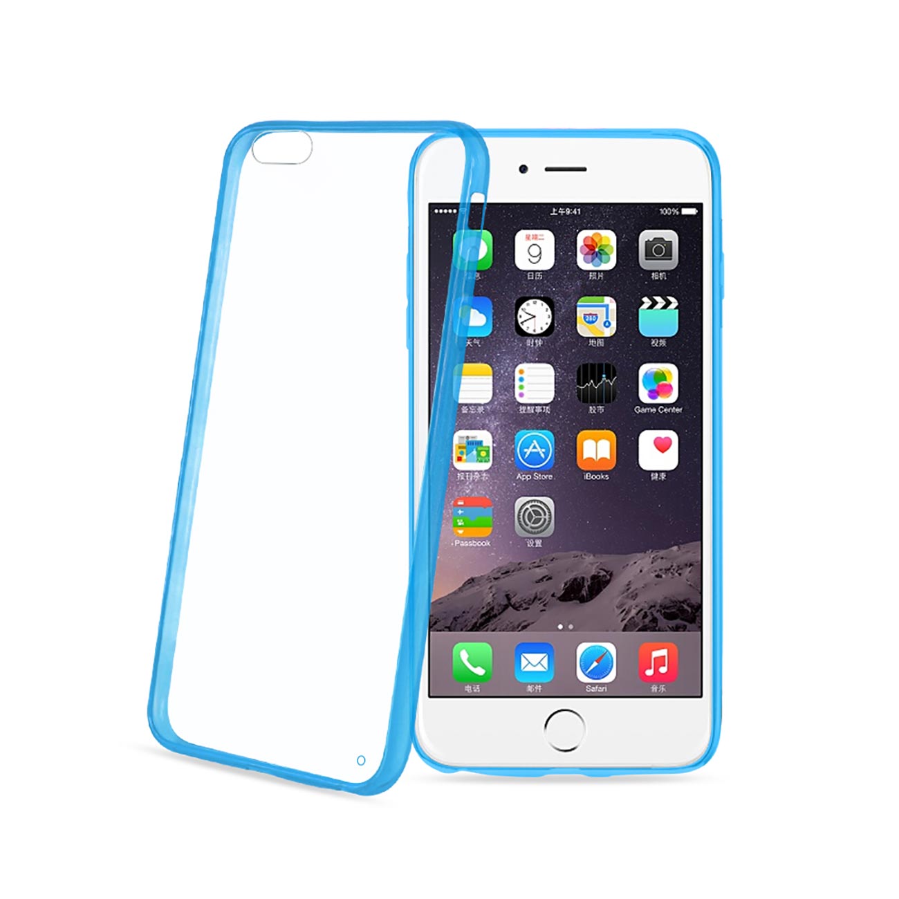 iPhone 6 Plus/ 6S Plus Clear Back Frame Bumper Case In Navy