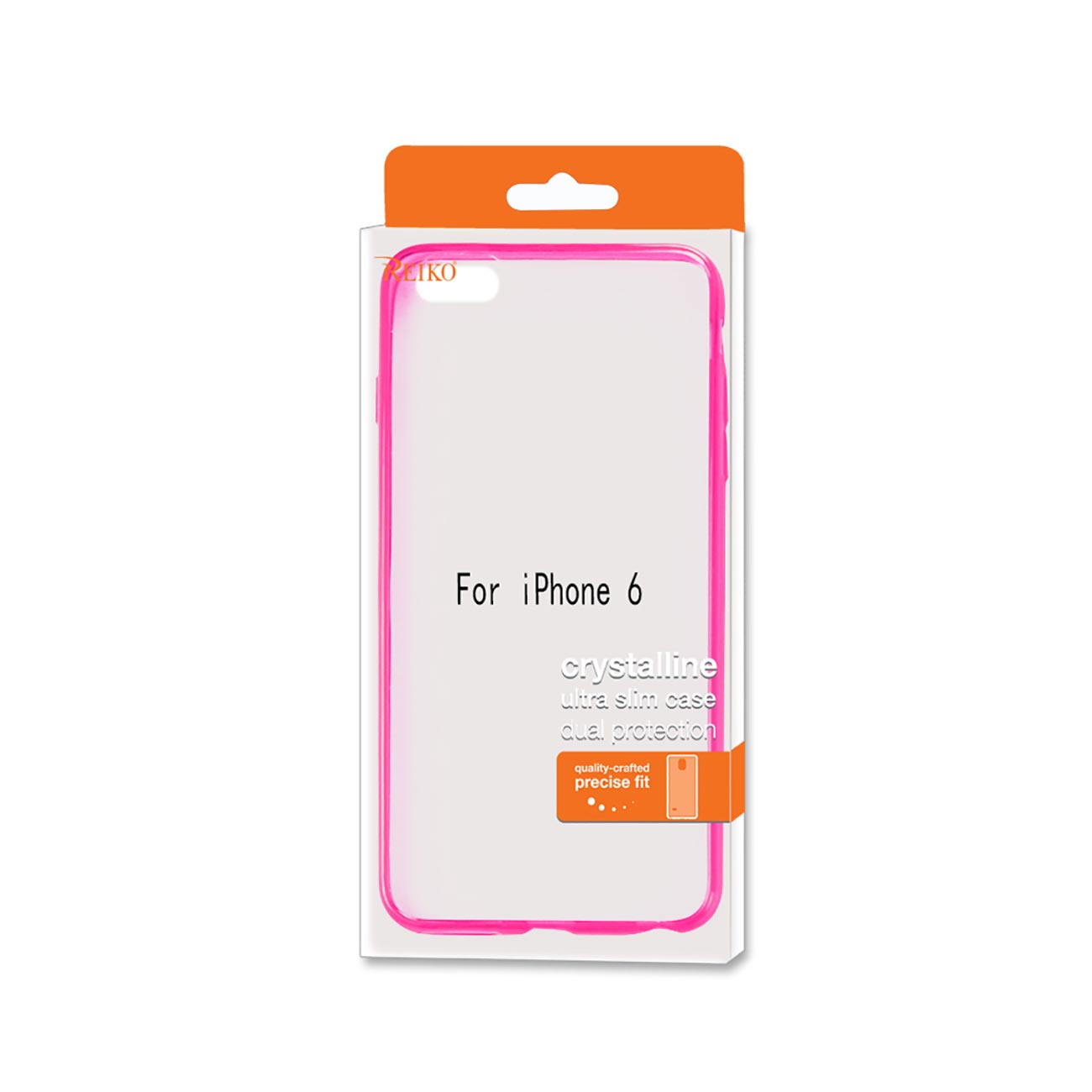 iPhone 6 Clear Back Frame Bumper Case In Pink
