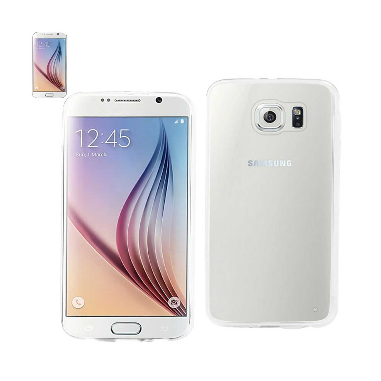 Samsung Galaxy S6 Clear Back Frame Bumper Case In Clear