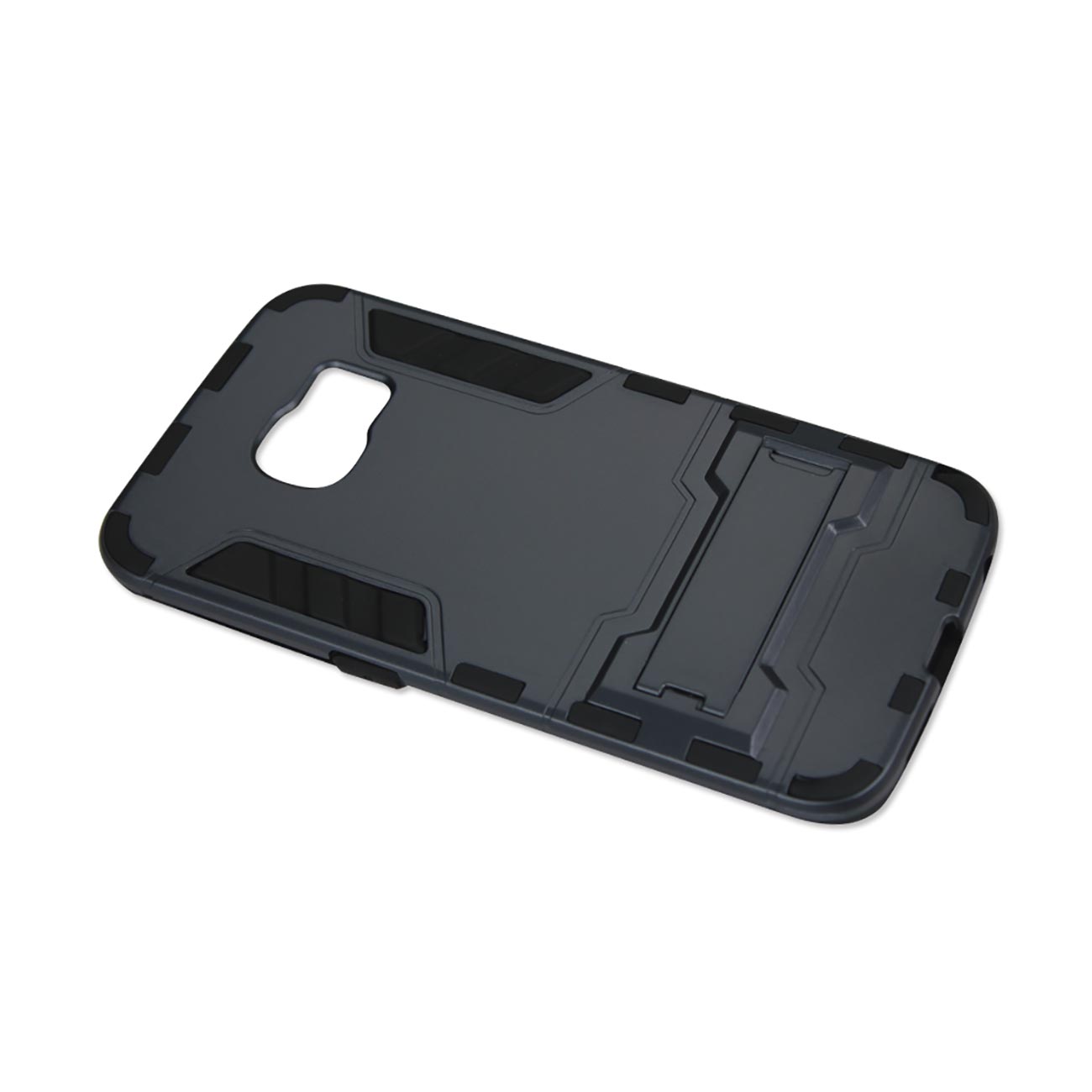 Samsung Galaxy S6 Edge Hybrid Metallic Case With Kickstand In Black Navy