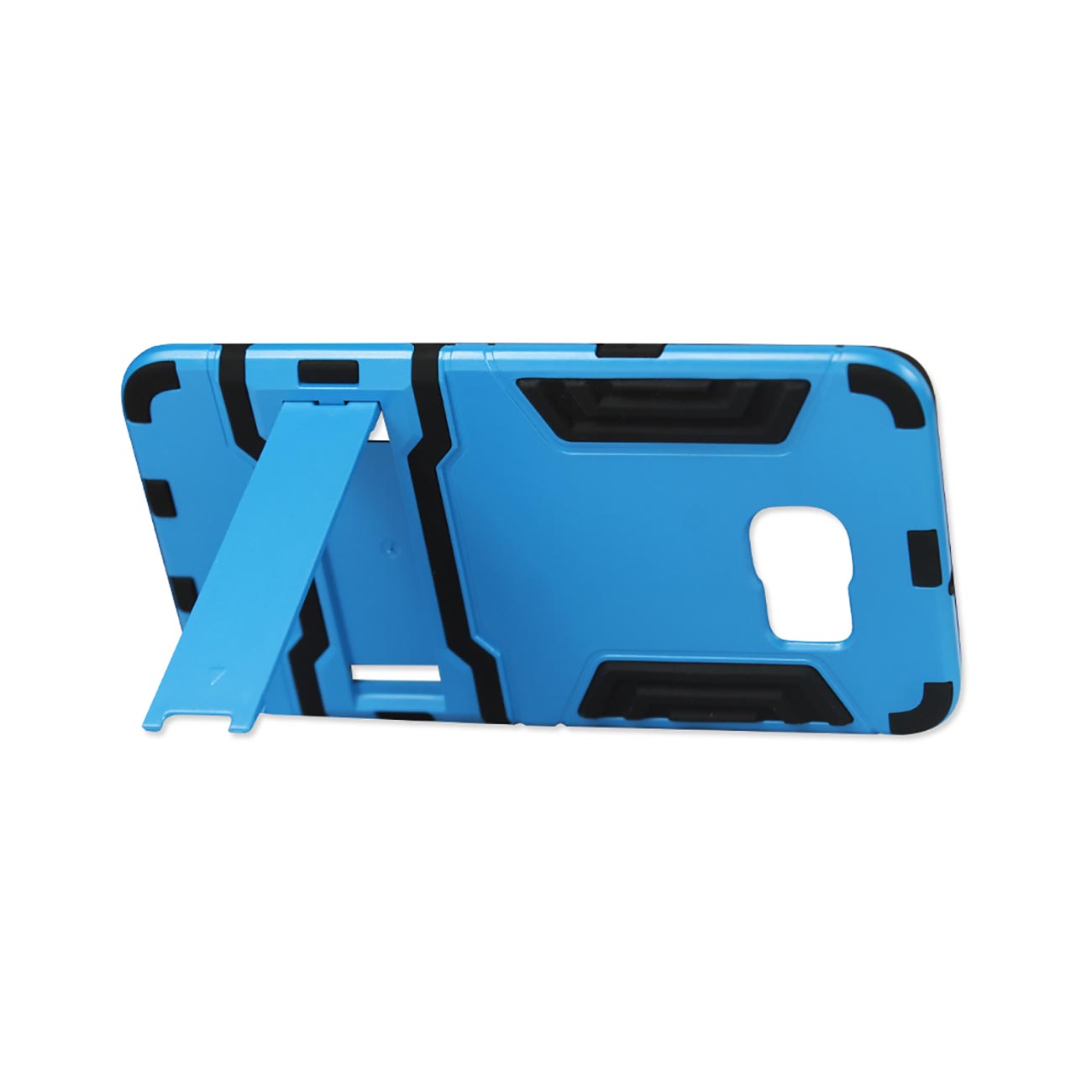 Samsung Galaxy S6 Edge Plus Hybrid Metallic Case With Kickstand In Black Blue