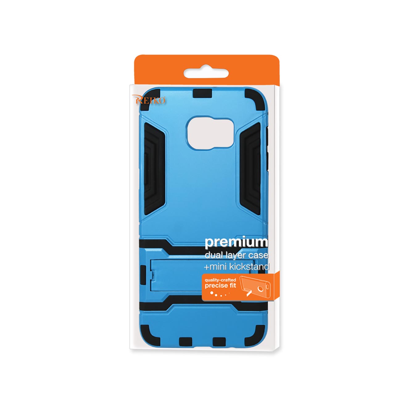 Samsung Galaxy S6 Edge Plus Hybrid Metallic Case With Kickstand In Black Blue