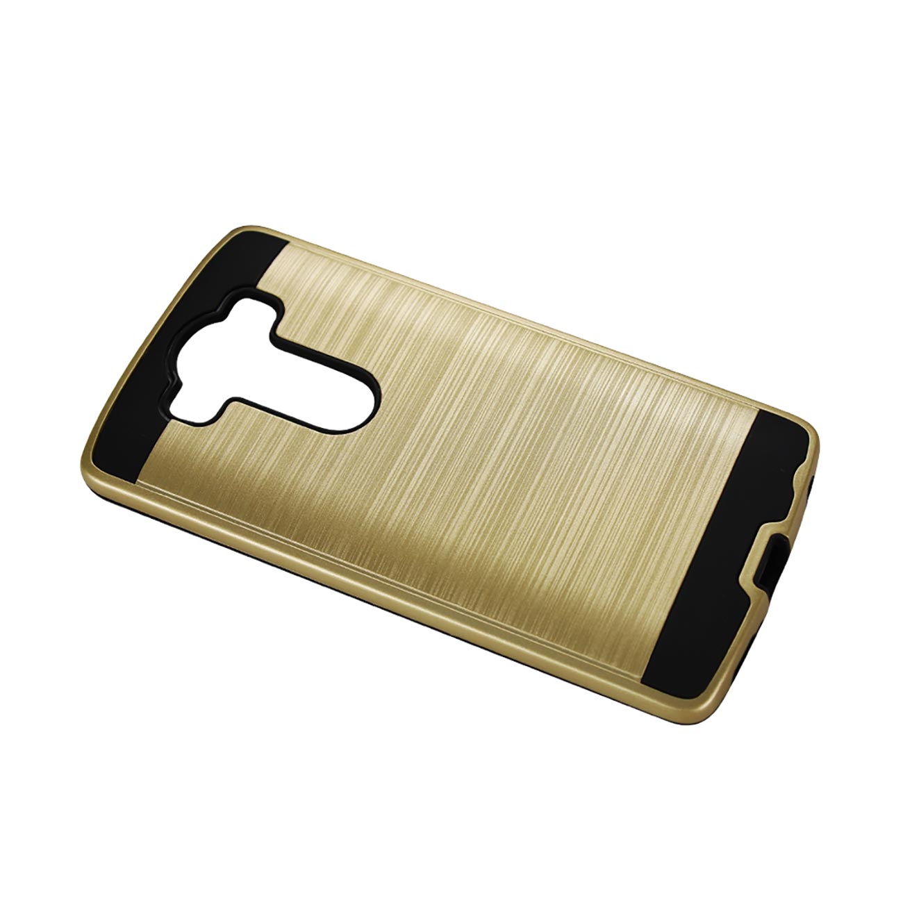LG V10 Hybrid Metal Brushed Texture Case In Gold