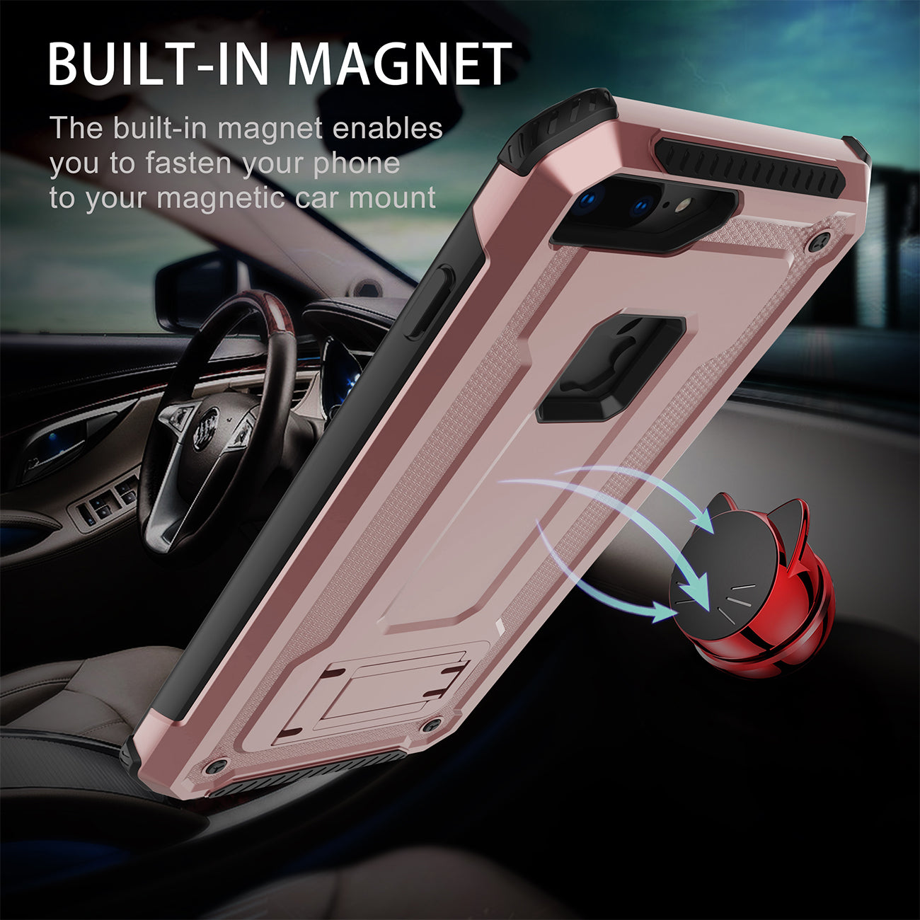 APPLE IPHONE XS Case With Kickstand In Rose Gold