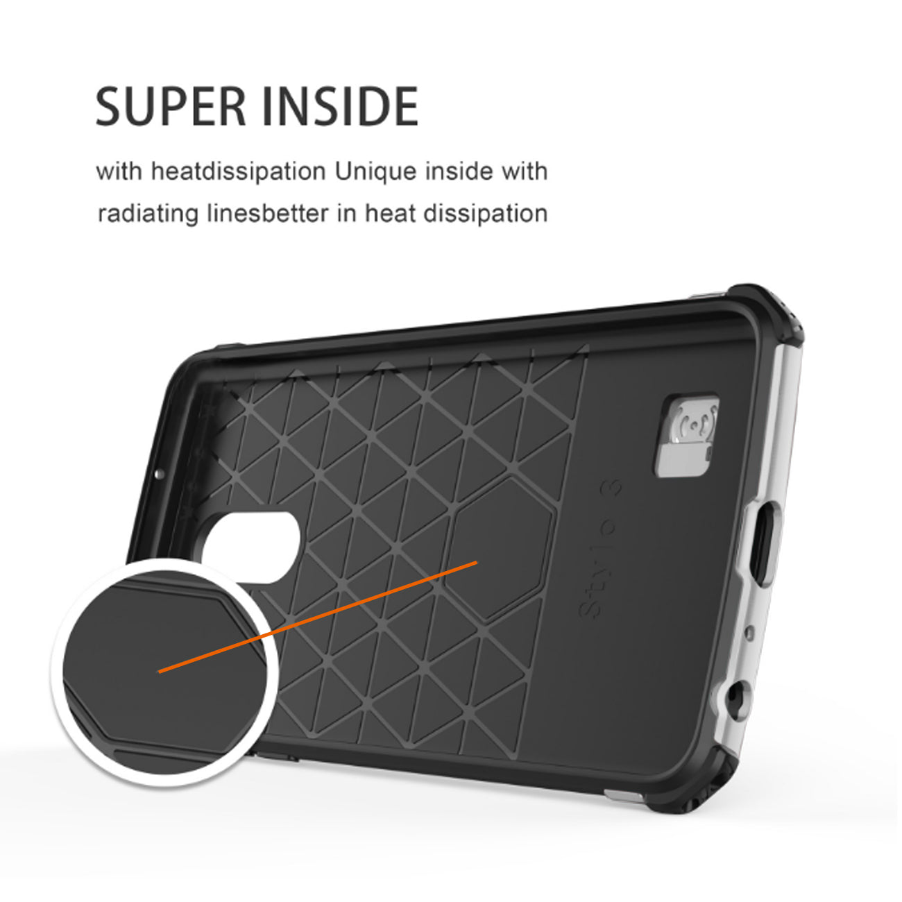 LG STYLO 4 Case With Kickstand In Silver