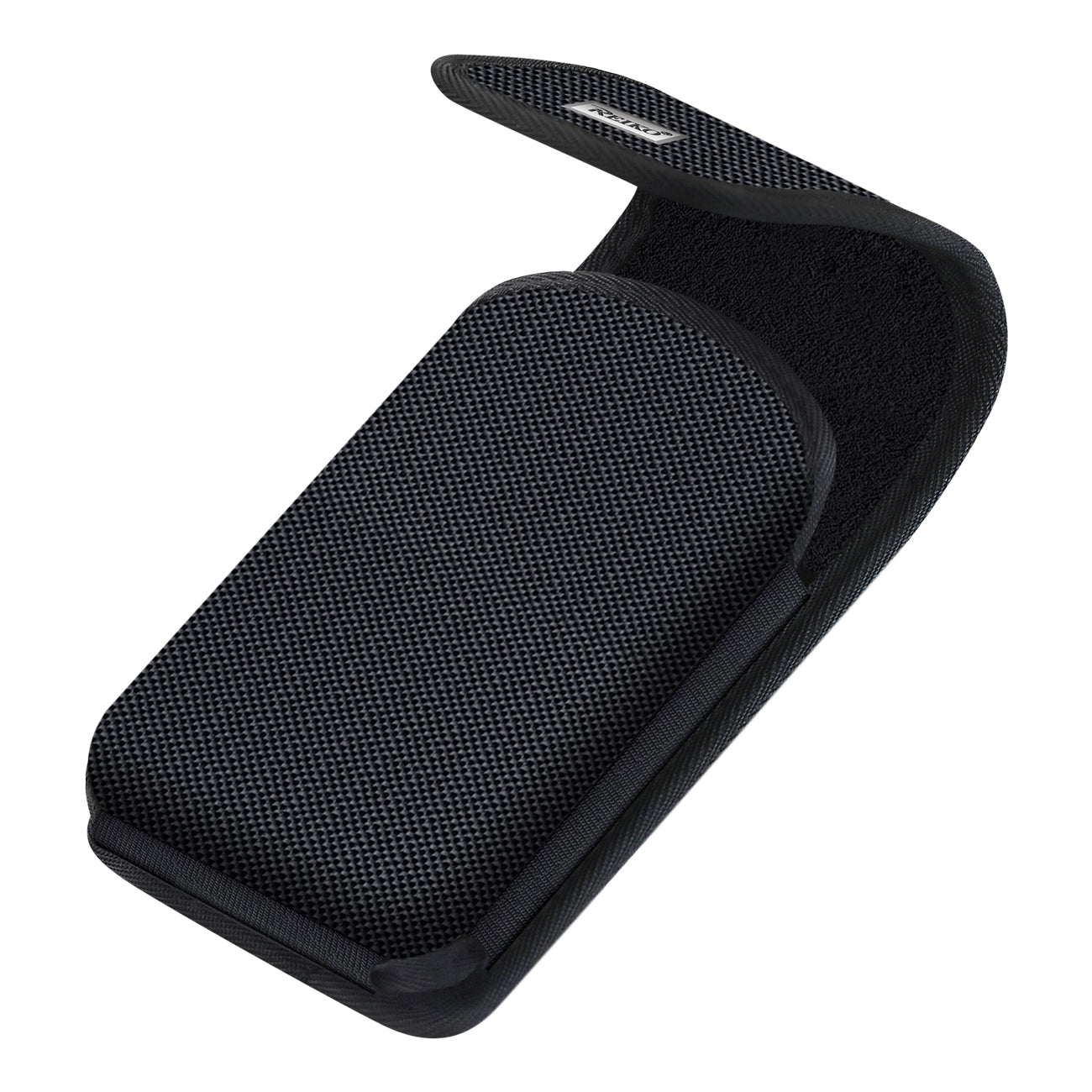 Reiko Vertical Rugged Custom Eva Pouch/Phone Holster With Magnetic Closure And Belt Clip In Black