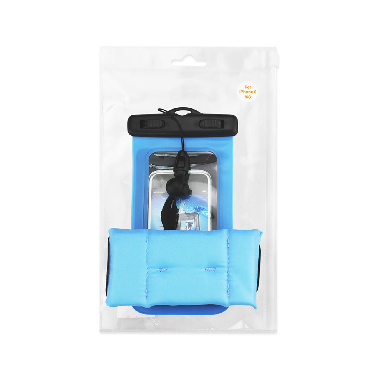 Case Waterproof With Touch Screen Floating Adjustable Wrist Strap For 4.7X2.4X0.4 Inches Devices Blue Color