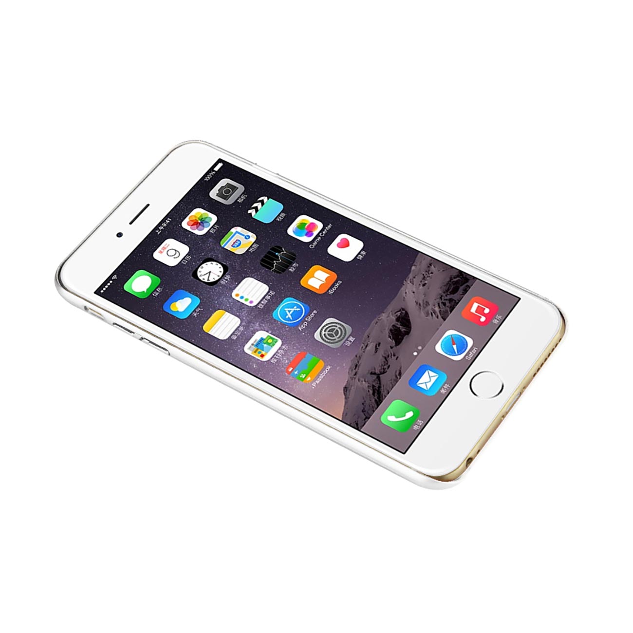 iPhone 6 Plus Wood Grain Slim Snap On Case In White